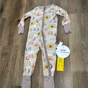 Little Sleepies Sun and Rainbow Footie